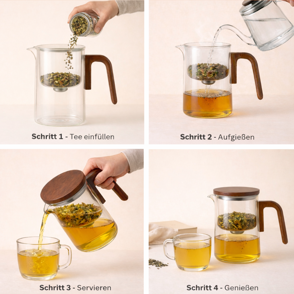 PureTea™ Glas-Teekanne